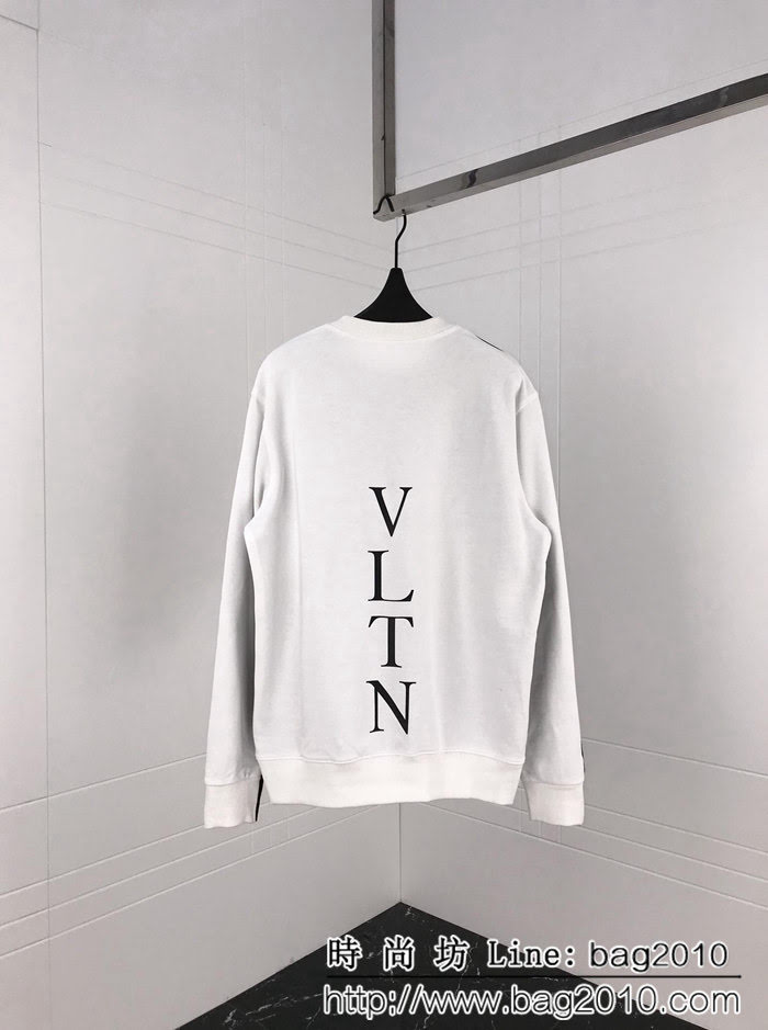 VALENTINO華倫天奴 18ss秋冬 VLTN系列 最新前後拼色 官網同步發售 經典LOGO大標衛衣 情侶款 ydi1162